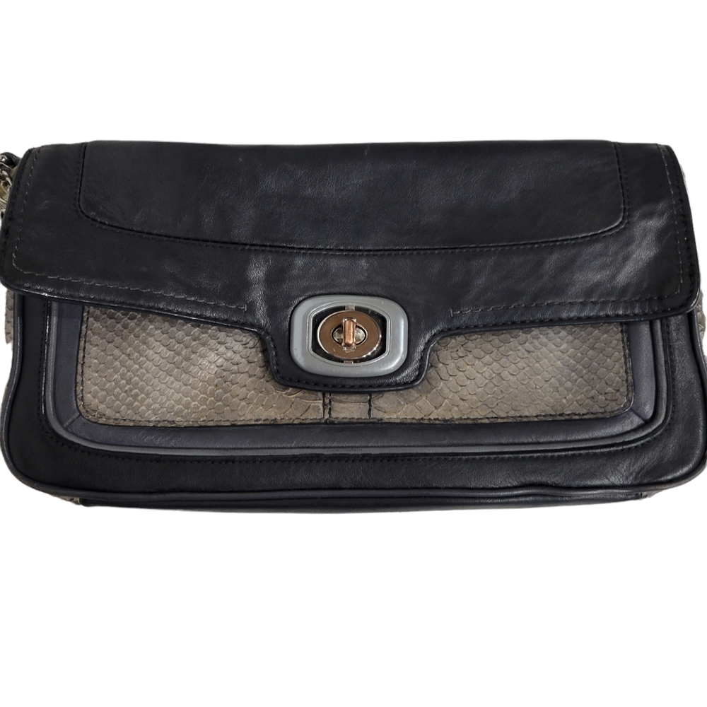 Vintage Coach Snakeskin Clutch
